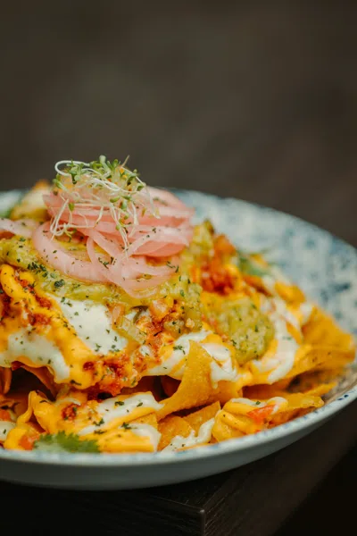 Nachos e guacamole
